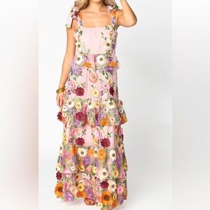 Edie Tie-Shoulder Maxi Dress